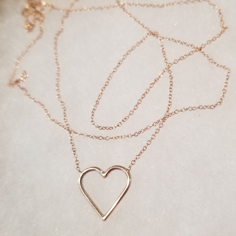 14k rose gold necklace from The Closet Nina Siegal